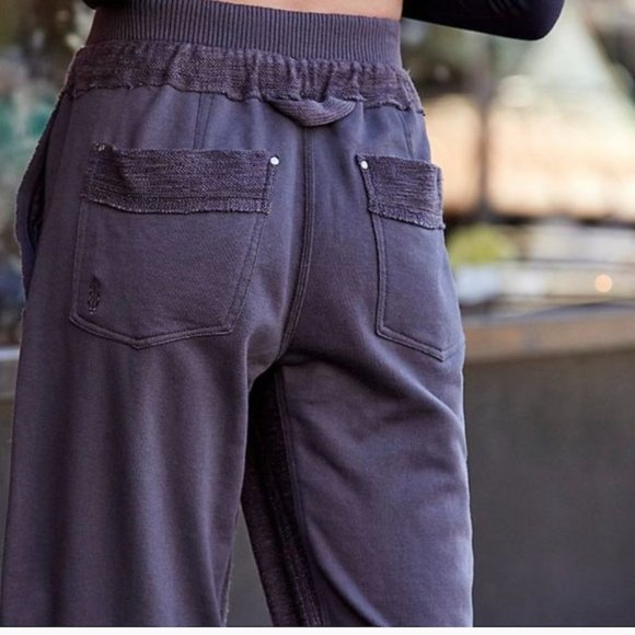 NWT*FREE PEOPLE JOGGER SWEATPANTS*"HEARTBEAT PANT “PARCHMENT PINK” XS*MSRP$219 - Picture 4 of 16